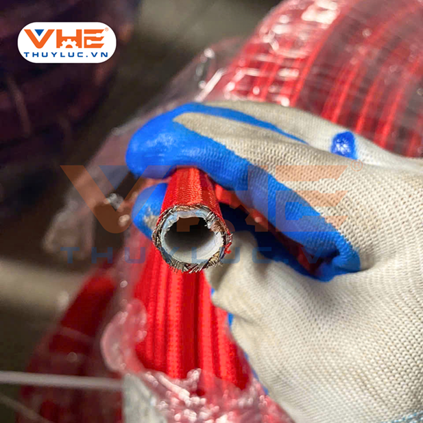 ống teflon bọc vải dù đỏ chất lượng giá tốt