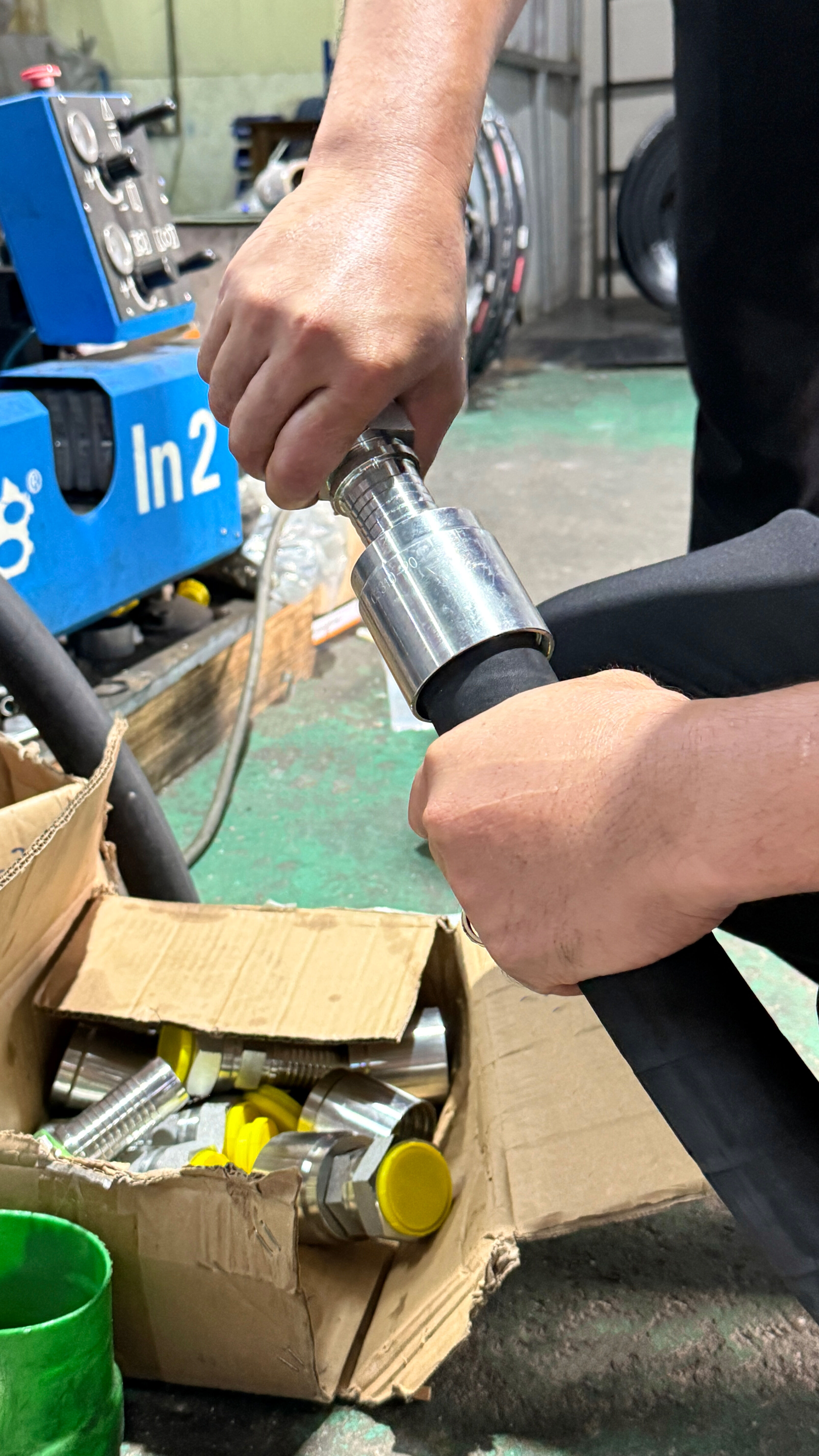 Inserting the fitting and ferrule