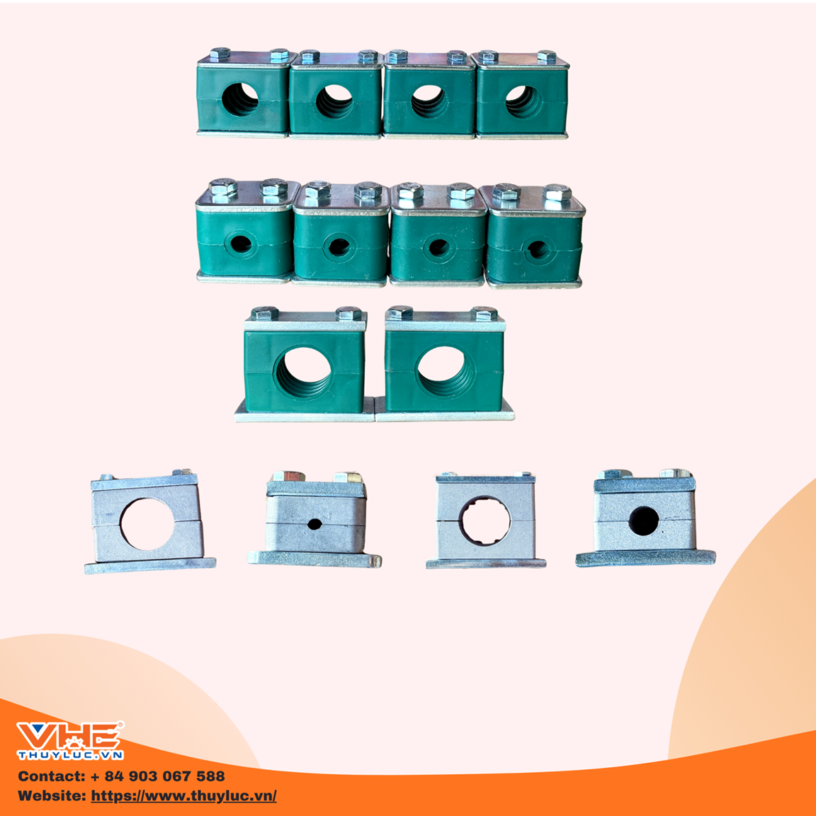 VHE Hydraulic Pipe Clamps