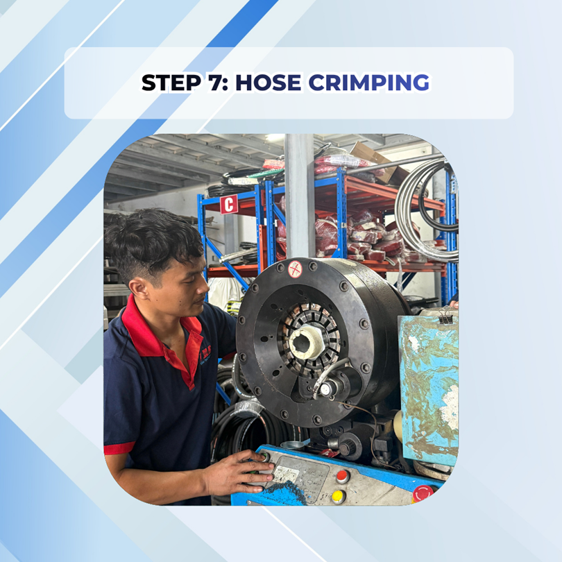 Step 7: Hose Crimping 