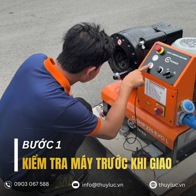 1. Kiểm tra máy trước khi xuất kho bàn giao