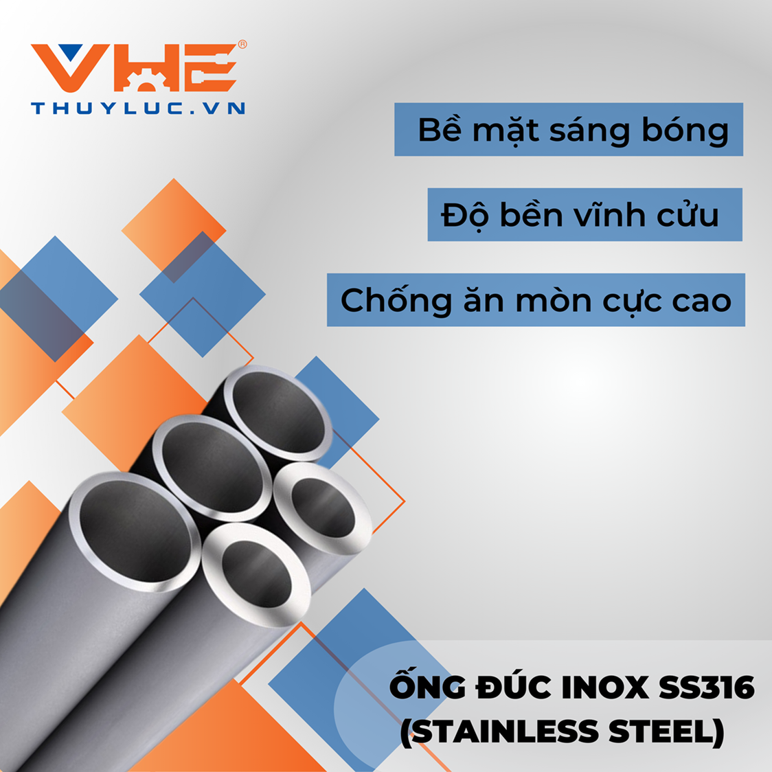 Ống đúc Inox SS316 (Stainless Steel)