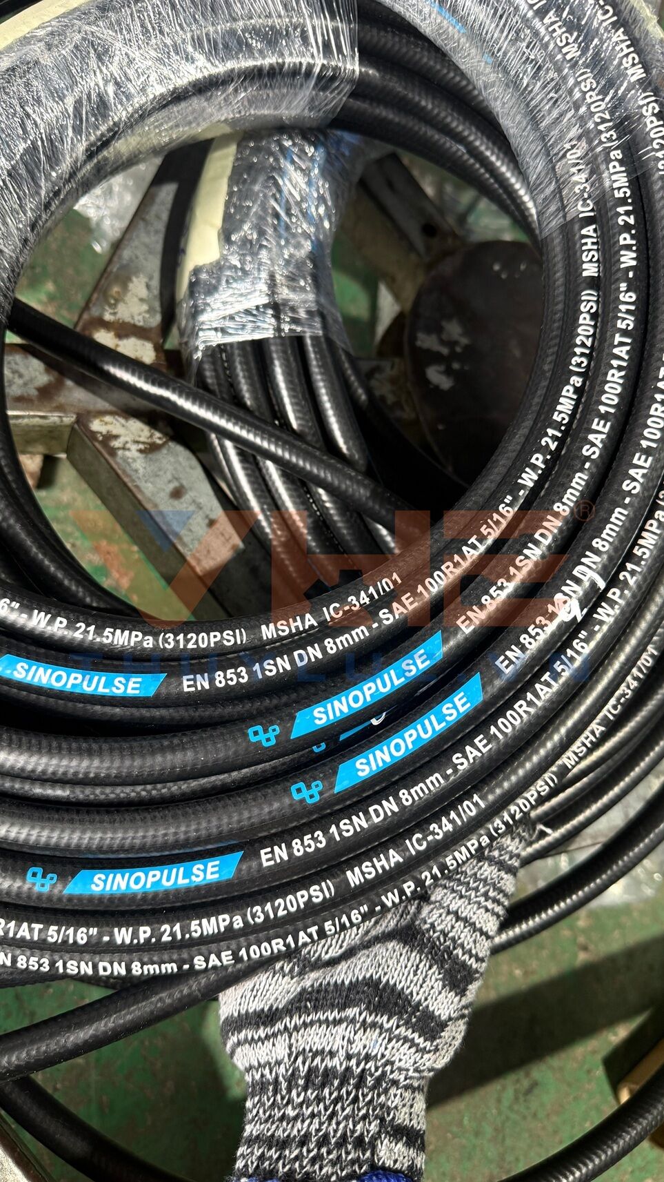 Crimping 5/16'' Single-Wire Braid Sinopulse Hydraulic Hose (Smooth Cover)