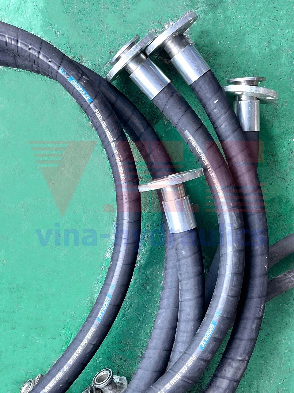 Ống dầu thủy lực 2'' bấm 2 đầu mặt bích DN50