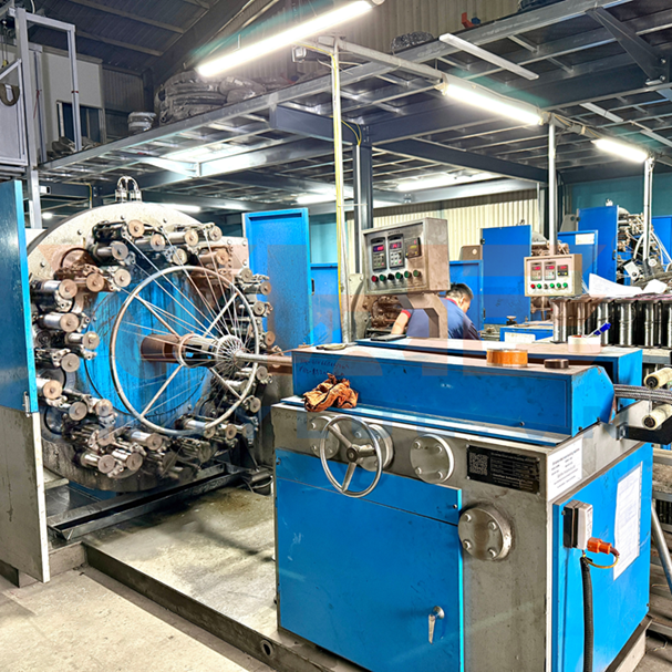 System to make Stainless Steel Braided Mesh