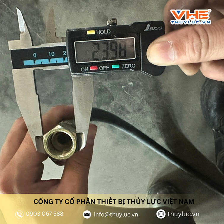 Phải tính toán đến kích thước của đầu nối nếu ống đã được bấm cốt hoàn thiện