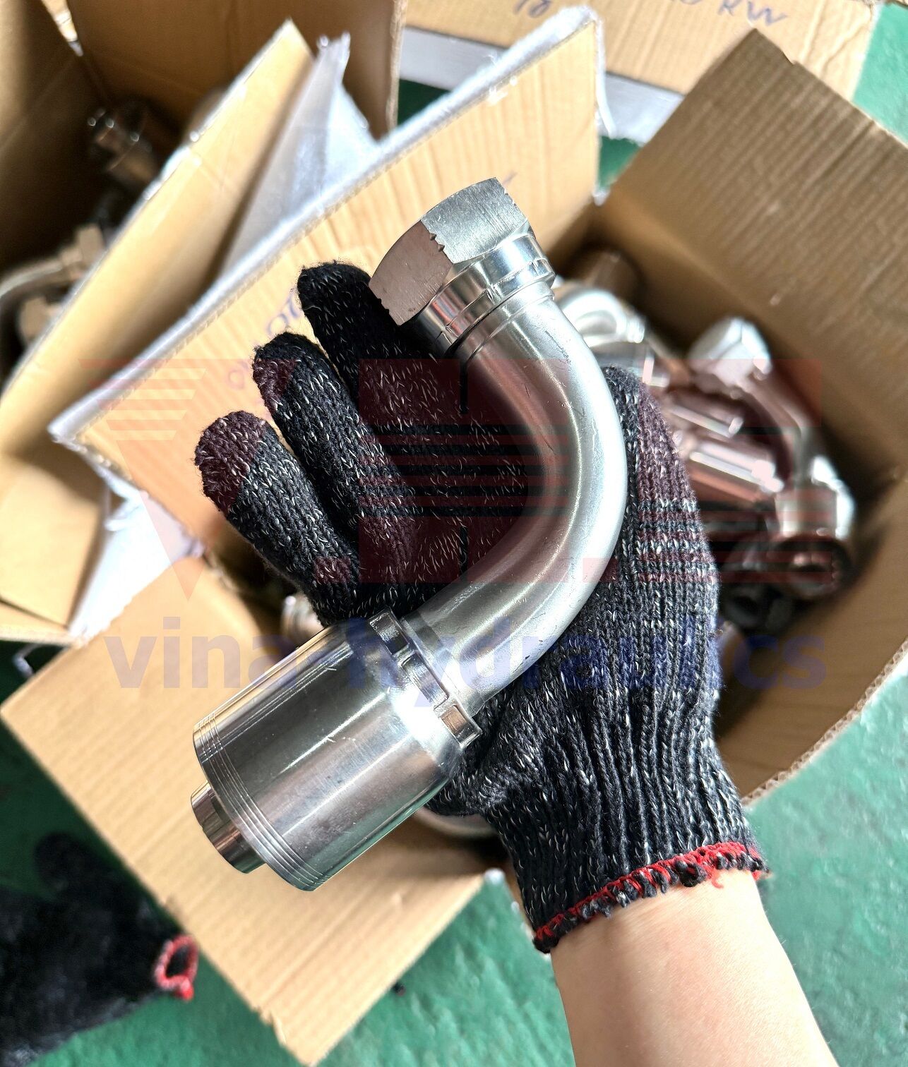 Đầu bấm liền vỏ JIC inox không gỉ SS316 chất lượng