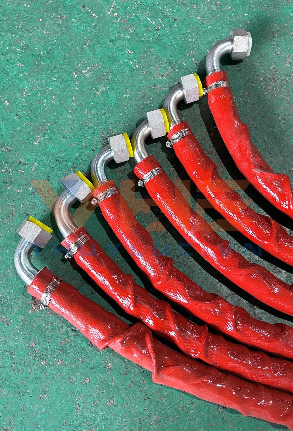 Process Orders for DIN Fitting Crimping on 1/4" & 1/2" Hydraulic Hoses with PJ Sleeves