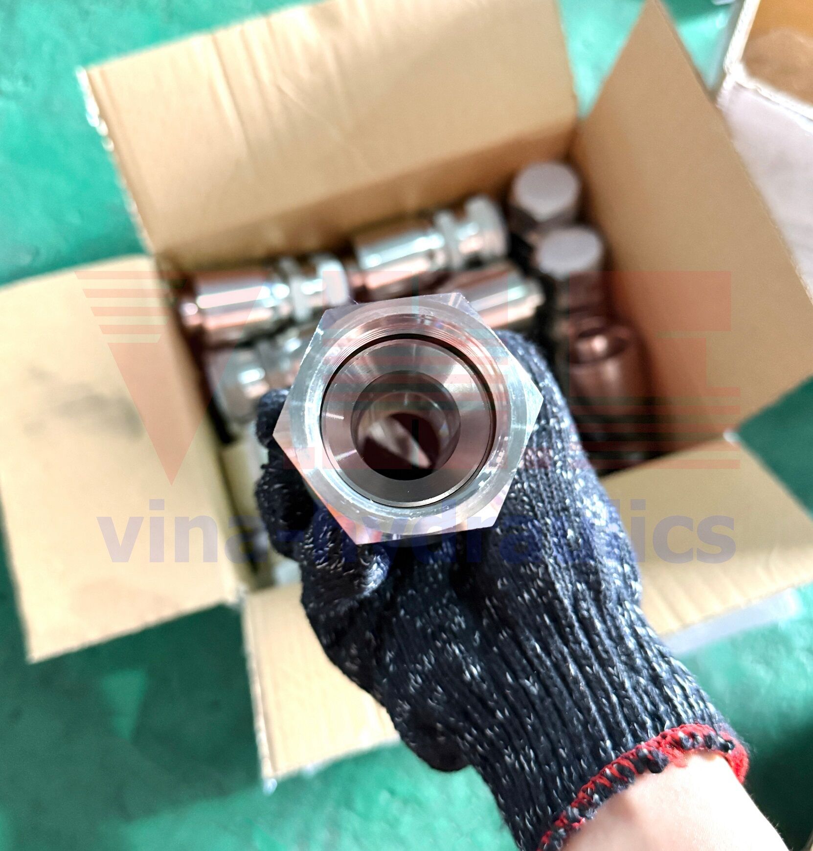 Đầu bấm thẳng JIC inox SS316 liền vỏ giá tốt