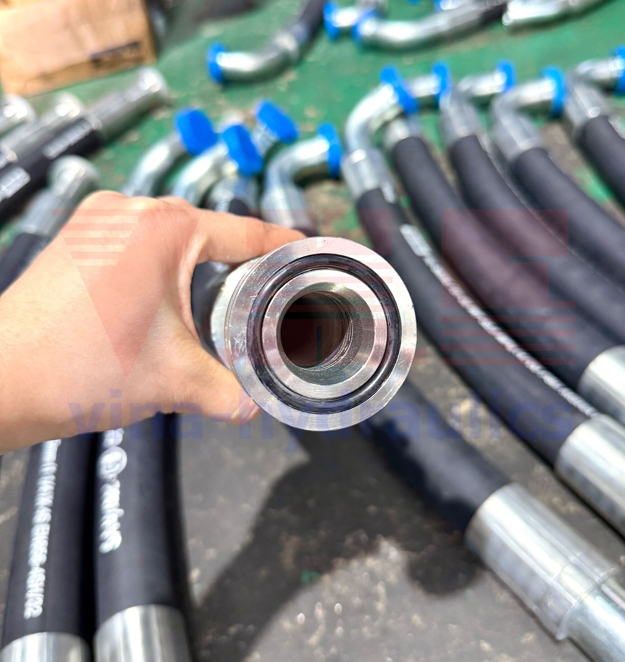Tuy ô thủy lực Parker 1.14'' bấm đầu mặt bích 6K kèm oring giá tốt