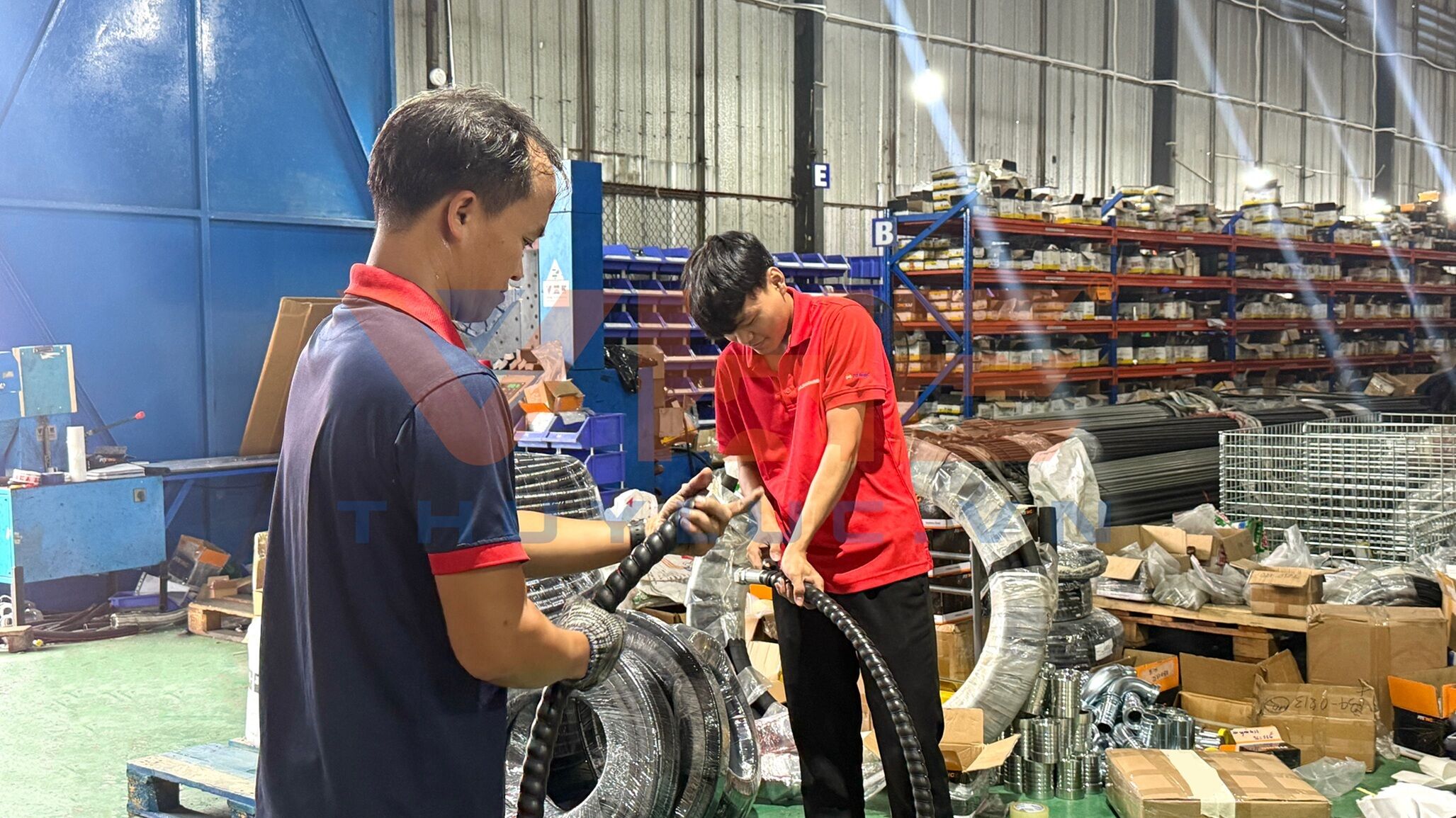 Vina Hydraulic Equipment Joint Stock Company (VHE) – Custom Plastic Spiral Guard Service for Hydraulic Hoses
