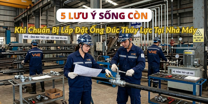 5 Lưu Ý Sống Còn Khi Chuẩn Bị Lắp Đặt Ống Đúc Thủy Lực Tại Nhà Máy
